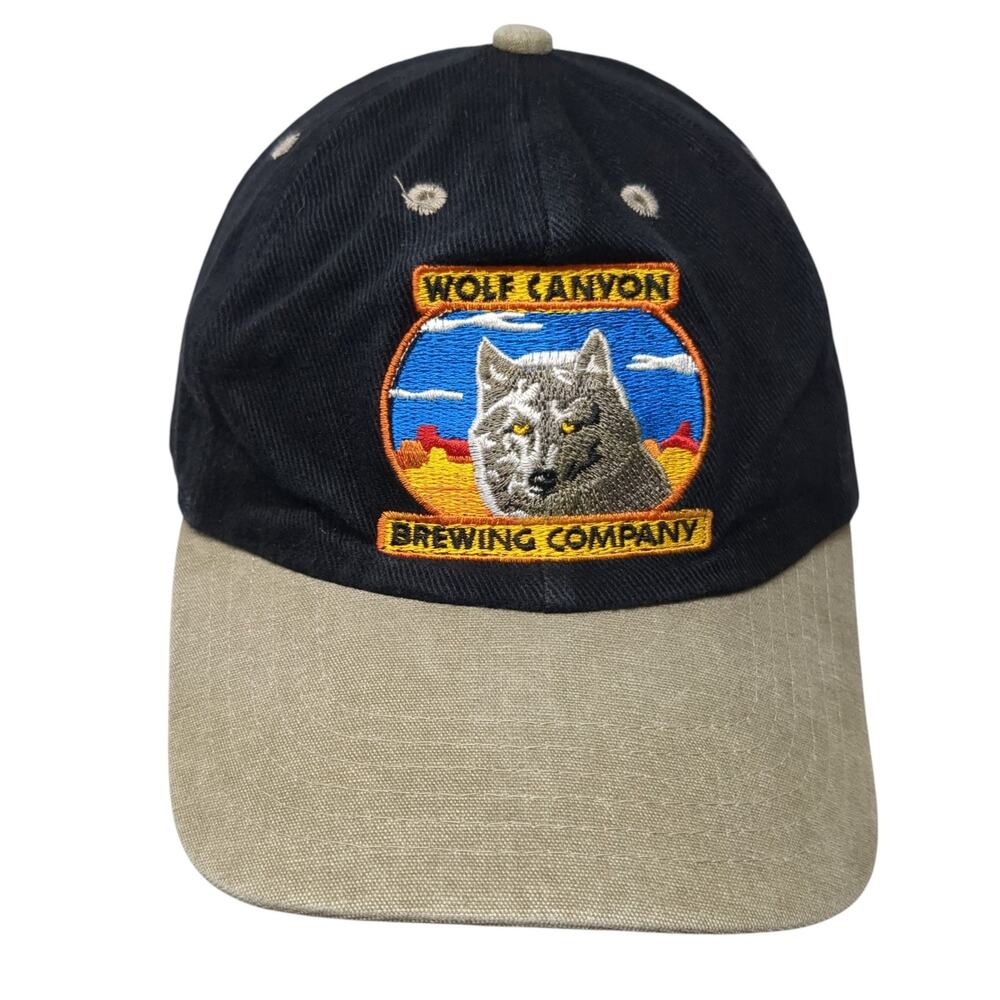 Wolf Canyon Brewing Company Sante Fe Strapback Baseball Cap Black One Size SCI